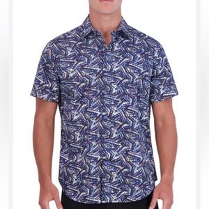 Robert Graham MORAIS SHORT SLEEVE BUTTON DOWN SHIRT IN MULTI 2XL